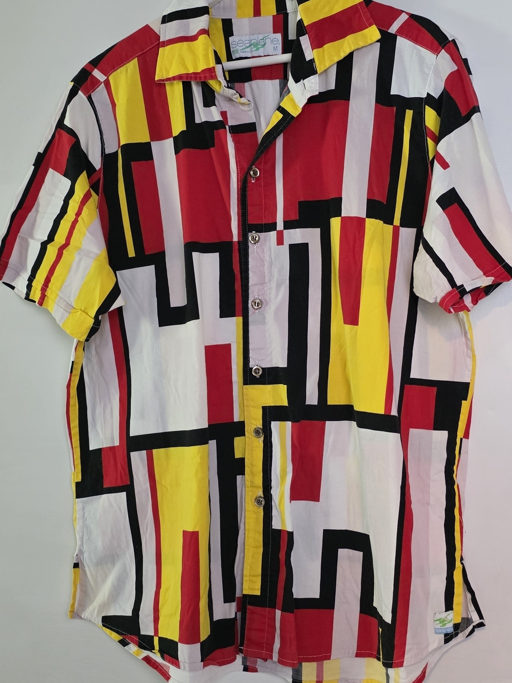 Seaplane Vintage Mondrian Button-Up Shirt - Size M